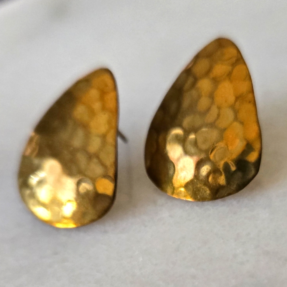 Vintage Signed DS Artisan Earrings